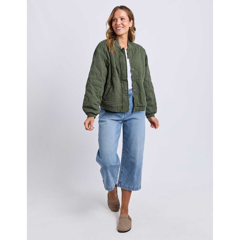 ELM Jean Bomber Jacket image number 3